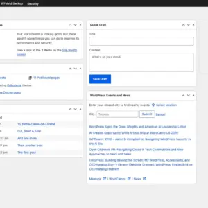 Admin dashboard